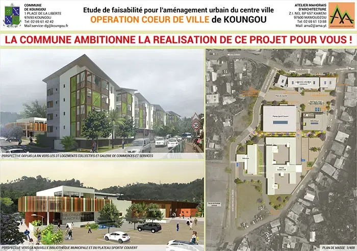 Aménagement du centre bourg - Commune de Koungou