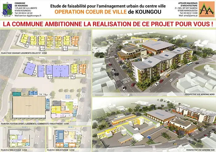 Aménagement du centre bourg - Commune de Koungou